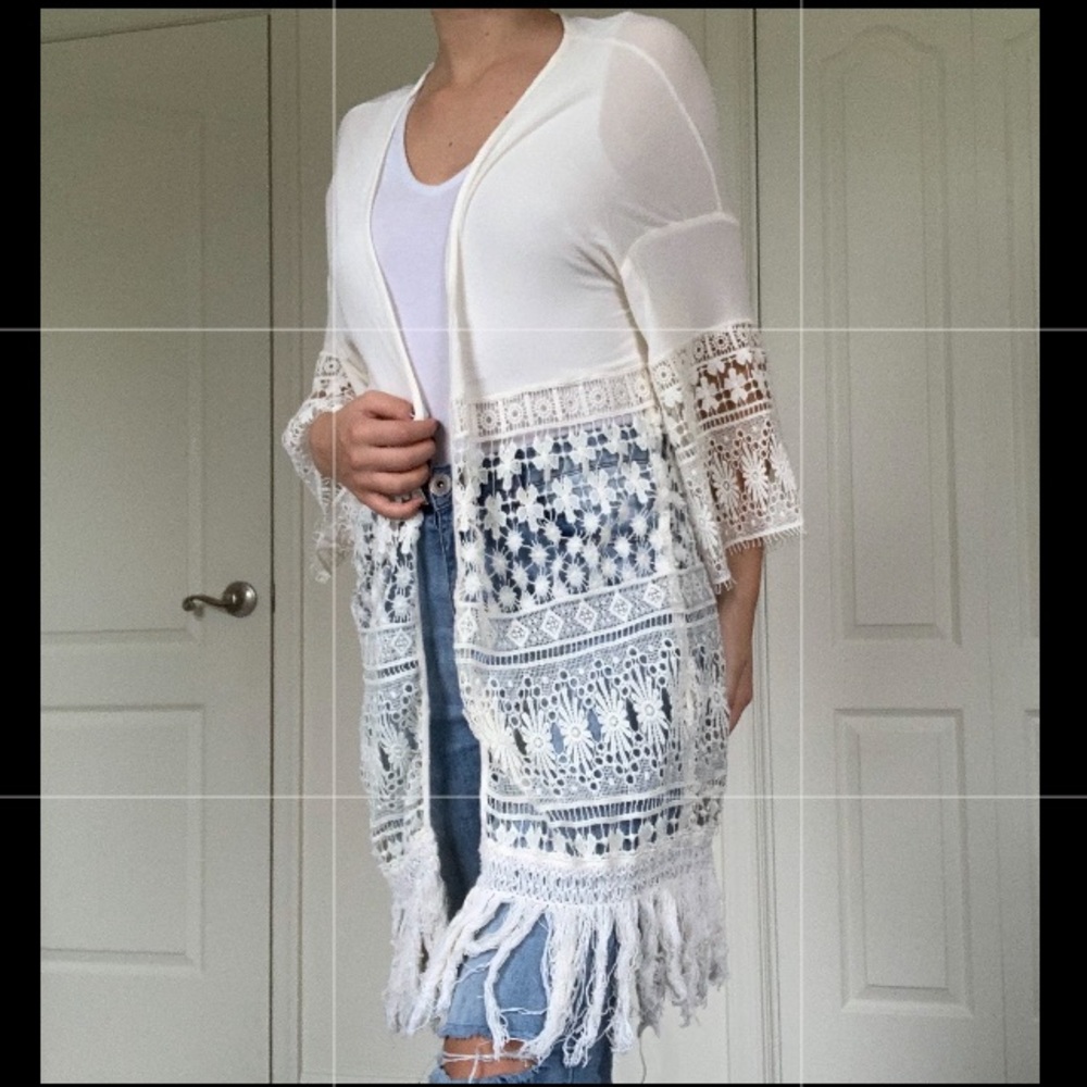 Aero lacey floral cover up